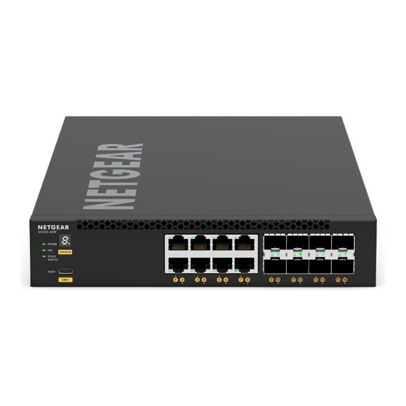 NETGEAR M4350-8X8F (XSM4316)-8x10G/Multi-Gig and 8xSFP+ Managed Switch
