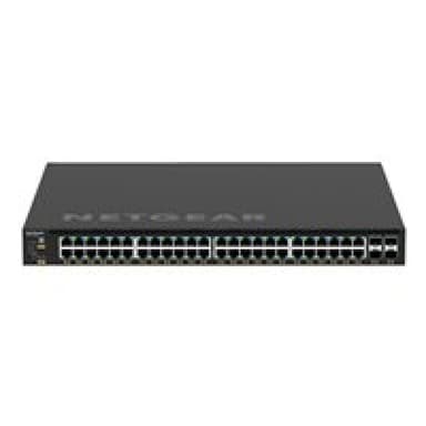 NETGEAR M4350-48G4XF (GSM4352)-48x1G PoE+ (236W base, up to 1,440W) and 4xSFP+ Managed Switch
