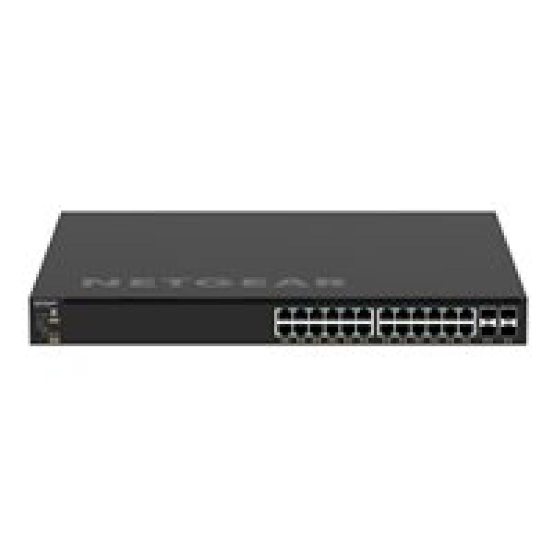 NETGEAR M4350-24G4XF (GSM4328)-24x1G PoE+ (648W base, up to 720W) and 4xSFP+ Managed Switch