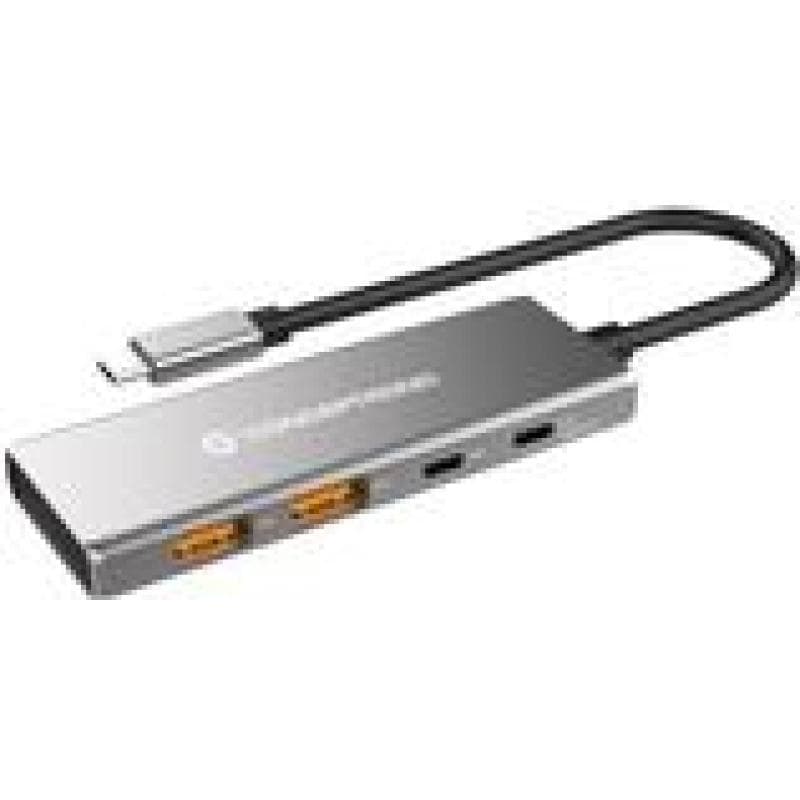 CONCEPTRONIC Dock USB-C->2xUSB-C,2xUSB-A,100WPD o.N.0.25m gr