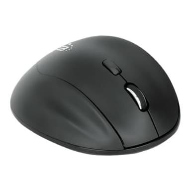 MANHATTAN Ergonomische Funkmaus USB-A/C 6 Tasten + Mausrad