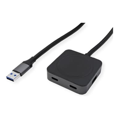 VALUE USB3.2 Gen1 Hub 2xA+ 2xC mit Verlängerungskabel 5m