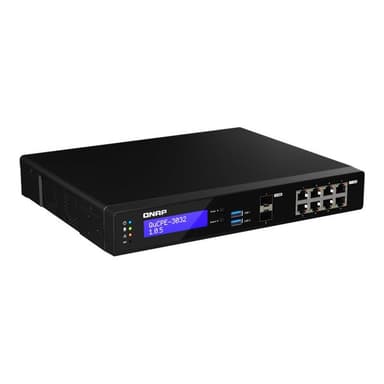 QNAP QuCPE-3032-C3558R-8G Intel Atom C3558R 8x2.5GbE RJ45 ports and 2x10GbE SFP+ ports 2xM.2 2280 NV