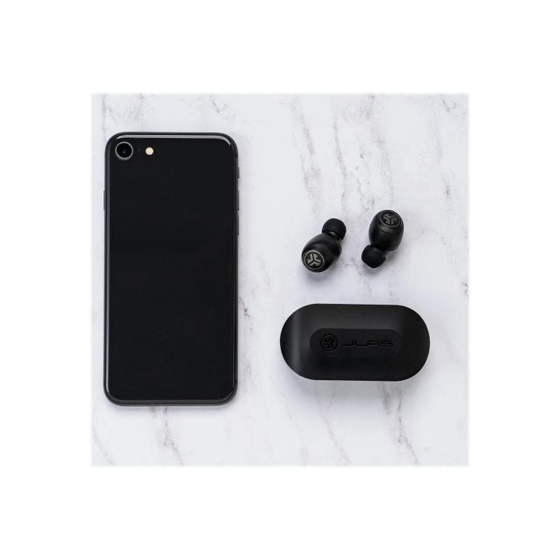JLAB GO Air True Wireless Earbuds Schwarz - in-Ear-Kopfhörer (20 Stunden Akkulaufzeit, eingebautes M