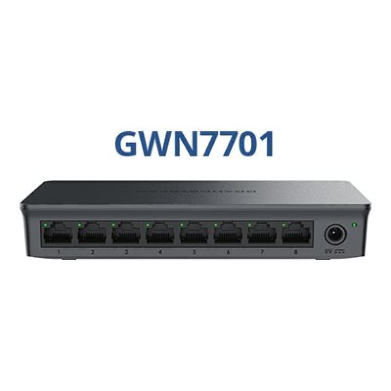 GRANDSTREAM GWN7701 Unmanaged Switch 8-Port - Switch - 0,1 Gbps