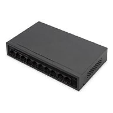DIGITUS 8+2 PORT FE POE SWITCH 8 PORT