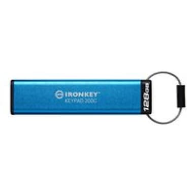 KINGSTON USB-Stick 128GB Kingston IronKey Keypad 200C AES-256 USB-C retail