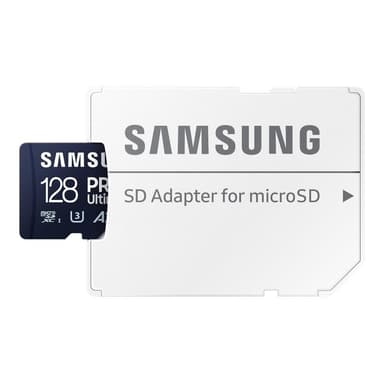 SAMSUNG PRO Ultimate 128 GB microSD-Speicherkarte mit SD-Karten-Adapter