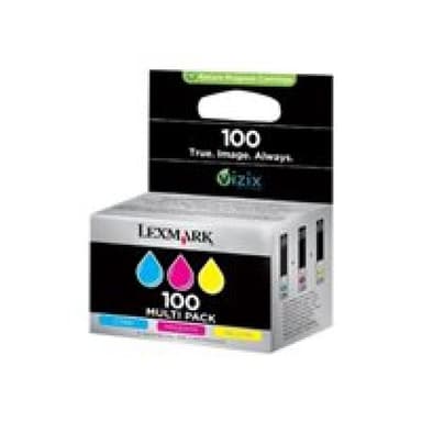 LEXMARK Cartridge No. 100 Gelb, Cyan, Magenta Tintenpatrone LCCP, LRP