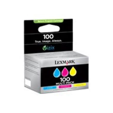 LEXMARK Cartridge No. 100 Gelb, Cyan, Magenta Tintenpatrone LCCP, LRP