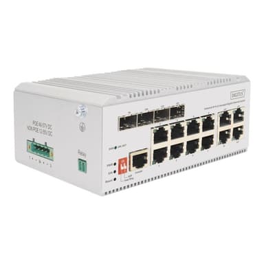 DIGITUS Switch 8 Port Gigabit L2 managed 4 SFP Uplink