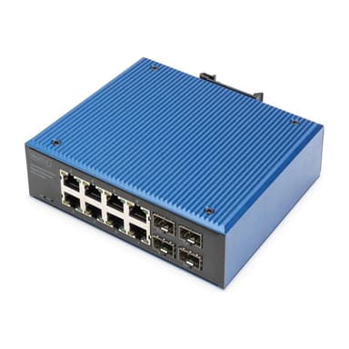 DIGITUS Switch 8+4 -Port Gigabit  Ethernet PoE