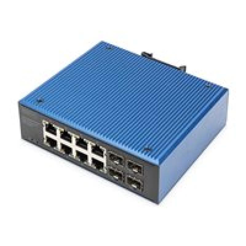 DIGITUS Switch 8+4 -Port Gigabit  Ethernet PoE
