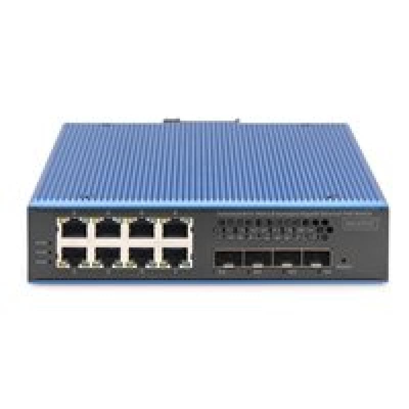 DIGITUS Switch 8 + 4 10G Uplink Port L3 managed Gigabit PoE