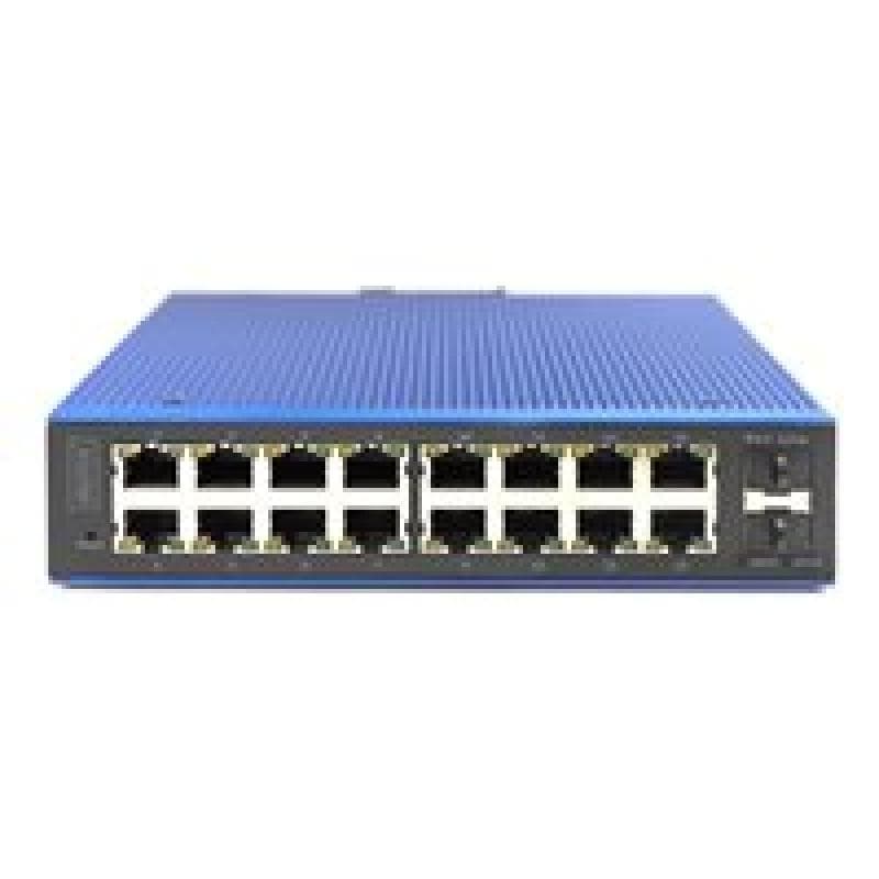 DIGITUS Switch 16+2-Port L2 managed  Gigabit Ethernet PoE