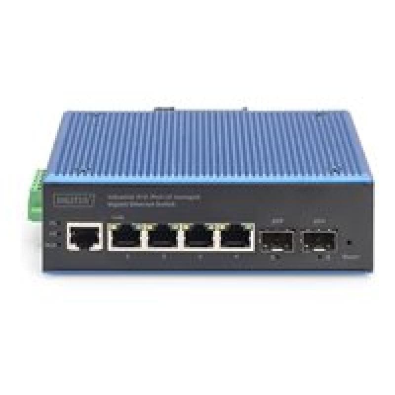 DIGITUS Switch 4+2 -Port L2 managed Gigabit Ethernet