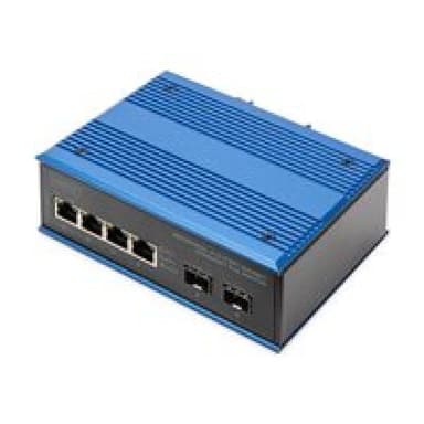 DIGITUS Switch 4+2-Port Gigabit  Ethernet PoE SC 20 km