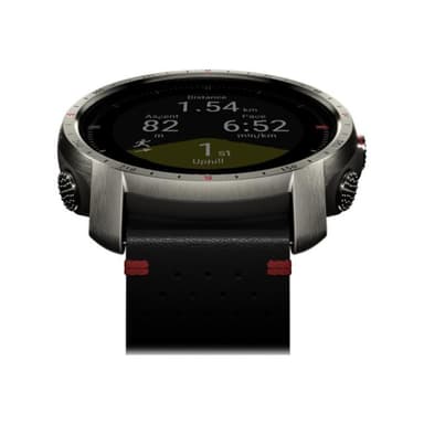 POLAR Grit X Pro - Titan - Sportuhr mit Band - perforated leather - grau - Bandgröße: M/L - Anzeige