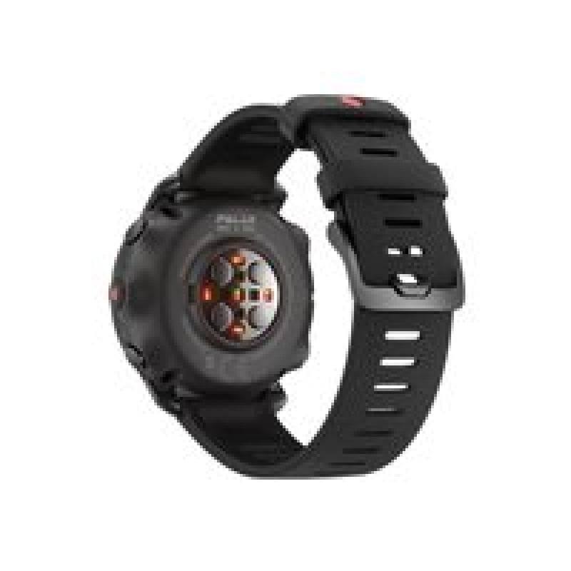 POLAR Grit X Pro - Titan - Sportuhr mit Band - perforated leather - grau - Bandgröße: M/L - Anzeige
