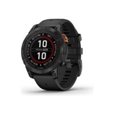 GARMIN fenix7 Pro Solar - GPS-Smartwatch (125 - 208 mm, Silikon, Schwarz/Schiefergrau) (010-02777-01 Telefonie