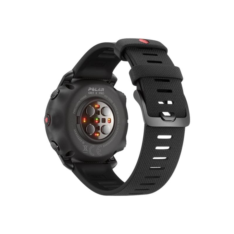 POLAR Grit X Pro - Schwarz DLC - Sportuhr mit Band - Fluorkautschuk (FKM) - schwarz - Bandgröße: M/L