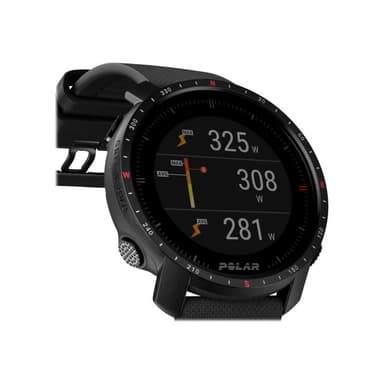 POLAR Grit X Pro - Schwarz DLC - Sportuhr mit Band - Fluorkautschuk (FKM) - schwarz - Bandgröße: M/L
