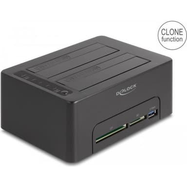 DELOCK USB Dual Dockingstation für 2 x SATA HDD/SSD