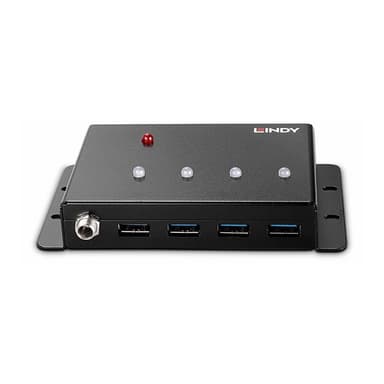 LINDY 4 Port USB 3.0 Metall Hub