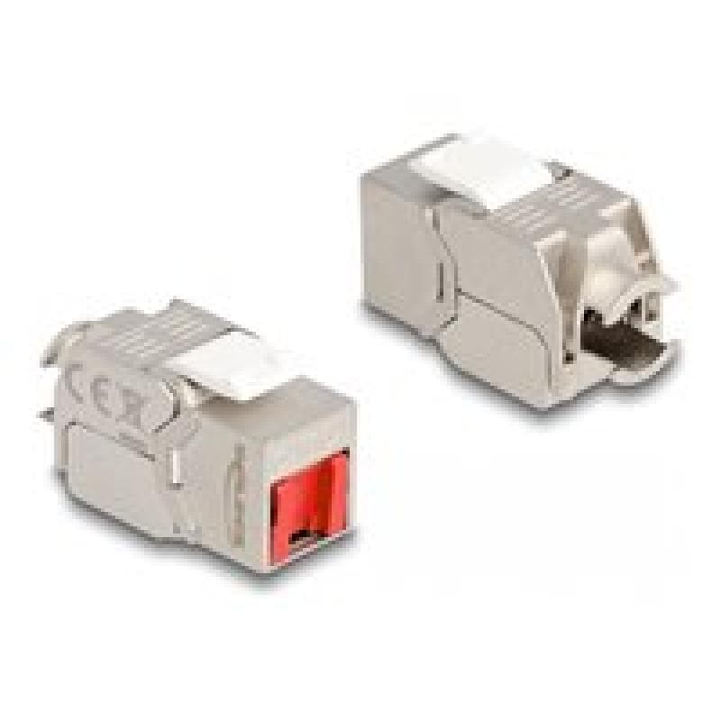 DELOCK Keystonemodul RJ45 Buchse zu LSA Cat.6A