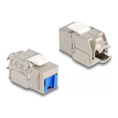 DELOCK Keystonemodul RJ45 Buchse zu LSA Cat.6A