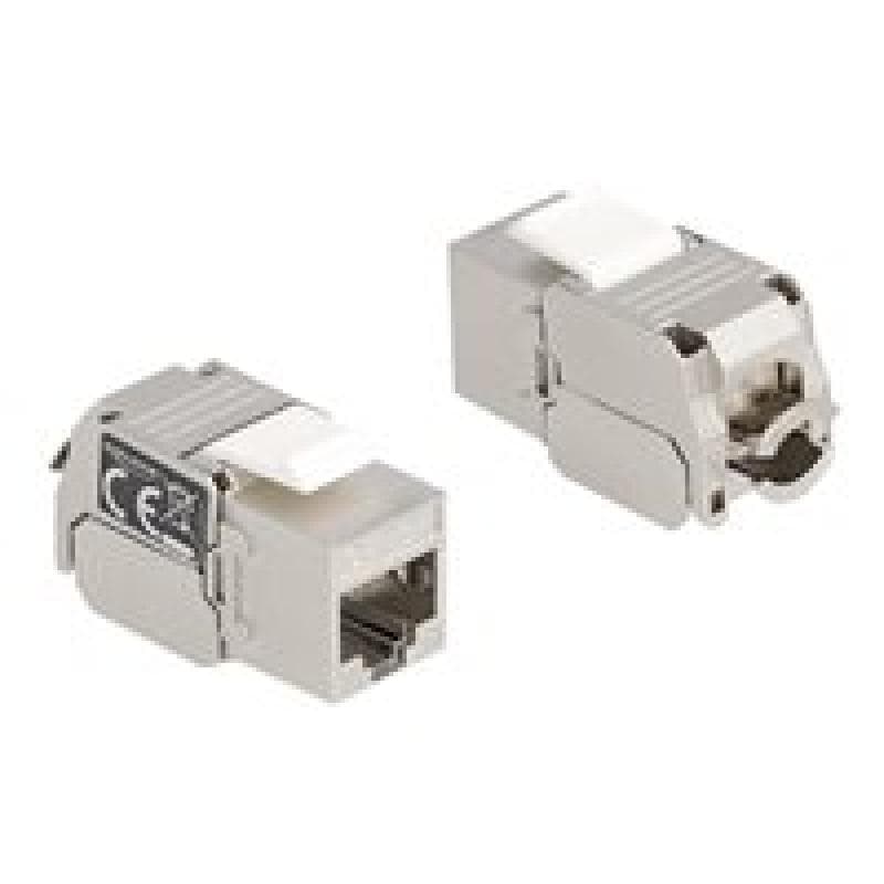 DELOCK Keystone Modul RJ45 Buchse zu LSA Cat.6A mit LED
