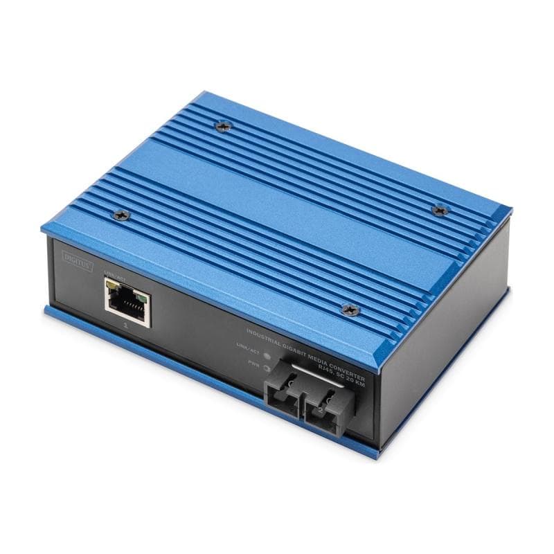 DIGITUS Gigabit Medienkonverter RJ45, SC 20 km
