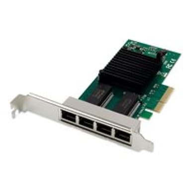 DIGITUS Netzwerkkarte 4Port RJ45 I350 4xRJ454 Anschlüsse