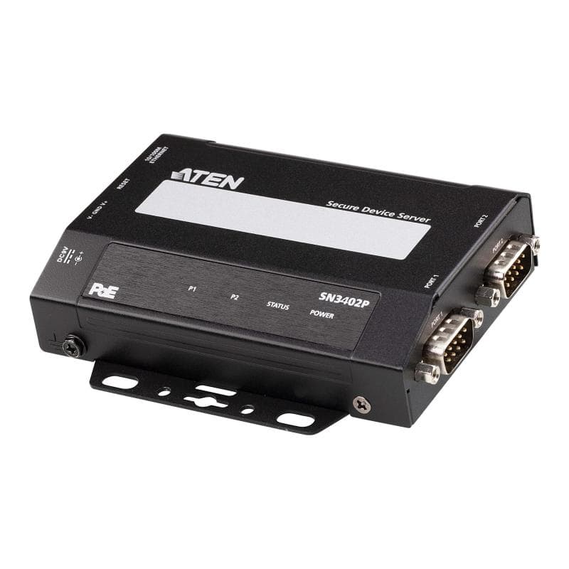 ATEN SN3402P 2-Port RS-232/422/485 Secure Device Server mit PoE