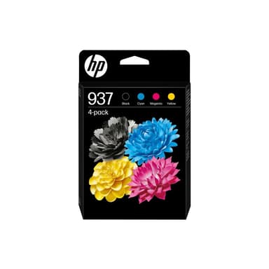 HP 937 CMYK Original Ink Cartridge 4-Pack