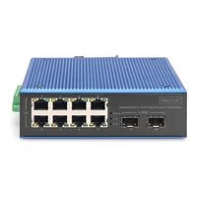 DIGITUS Switch 8+2 -Port Fast Ethernet PoE C/APC Stecker 5