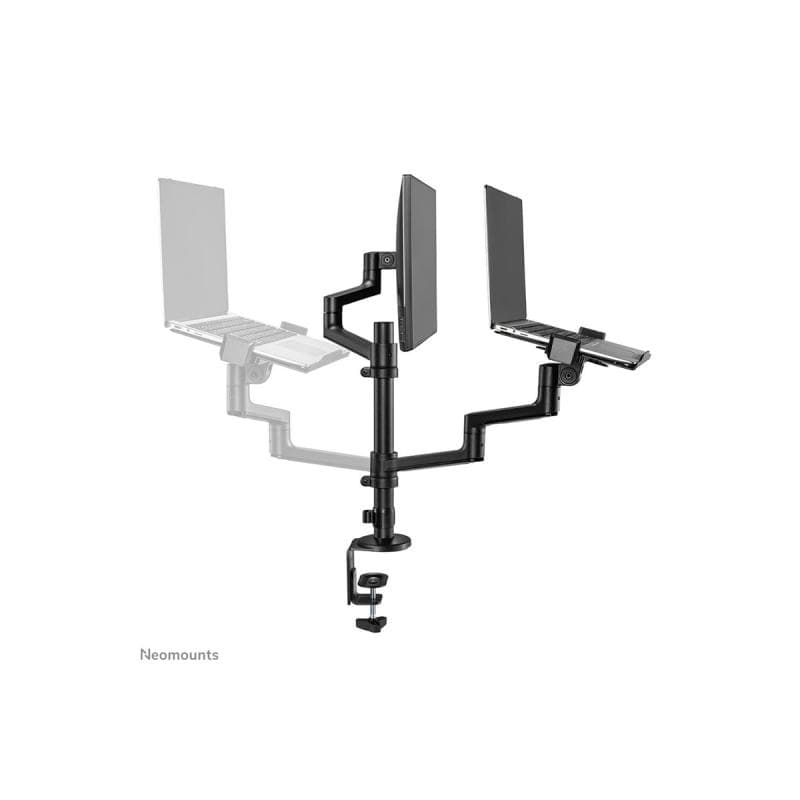 NEOMOUNTS vollbewegliche Tischhalterung für 17-27″ Bildschirme und 11,6-17,3″ Laptops - Schwarz