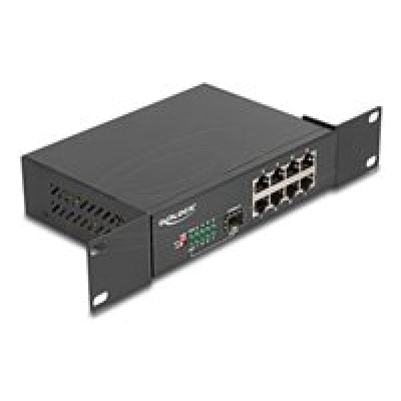DELOCK 10″ Gigabit Ethernet Switch 8 Port + 1 SFP