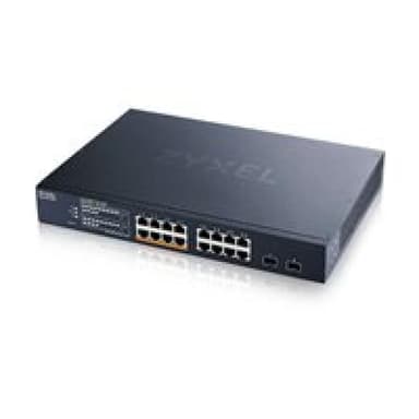 ZYXEL 16-Port 2.5GbE, 2 SFP+, 8 x PoE++ 802.3 bt, 180W  Smart Switch, NebulaFlex  (Webmanaged und Cl