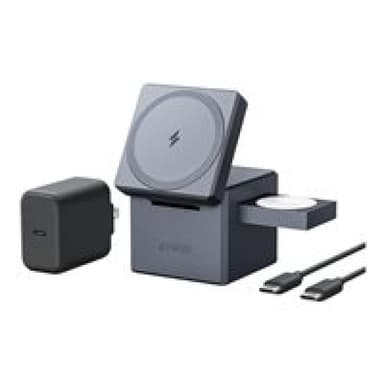 ANKER 3-in-1 Cube with MagSafe, Gray