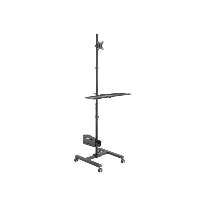 EQUIP Bodenstandhalter 17″-32″/ 1TFT  8kg 1Ablage  Höhe   sw