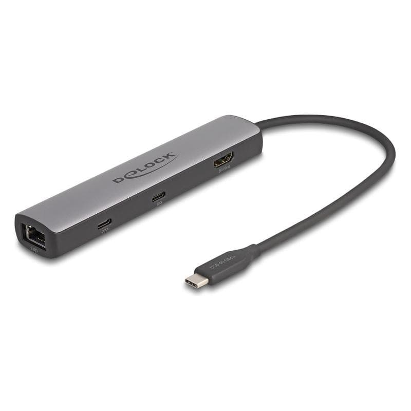 DELOCK USB 40 Gbps USB-C Dockingstation 8K - HDMI USB 10Gbps