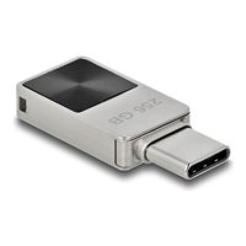DELOCK Mini USB-Stick 5 Gbps USB-C 256 GB - Metallgehäuse