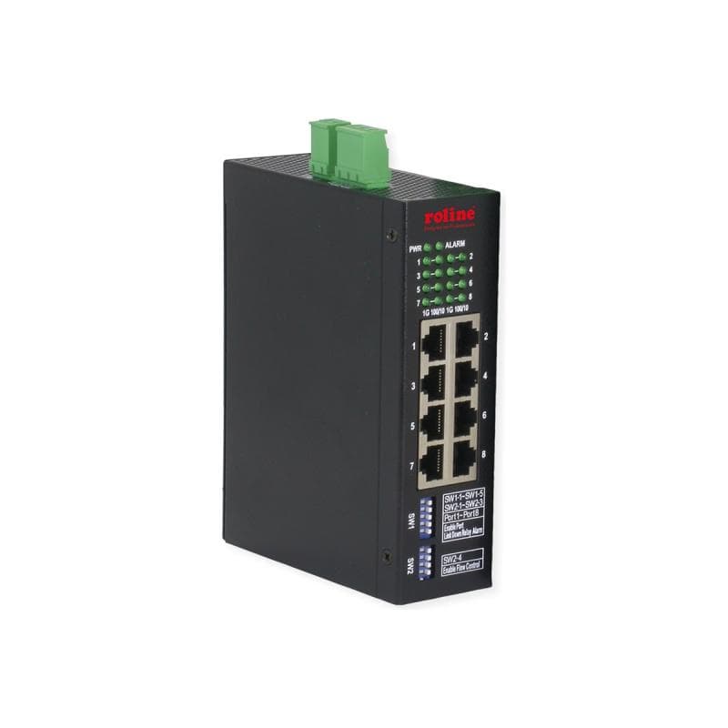 ROLINE Ind. Mng Gbit Ethernet Switch 8x - Switch - 1 Gbps