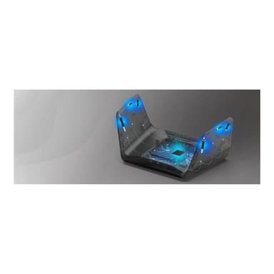 NETGEAR Nighthawk RAXE300 - Wireless Router - 4-Port-Switch - GigE, 2.5 GigE, 802.11ax (Wi-Fi 6E)