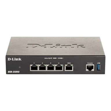 D-LINK DSR-250V2 - Router - 4-Port-Switch - GigE