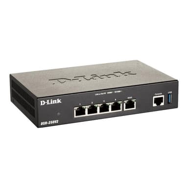 D-LINK DSR-250V2 - Router - 4-Port-Switch - GigE