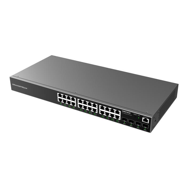 GRANDSTREAM GWN7803 - switch L2+ 24 porte no PoE+ 4 sfp. Utilizzabile con il controller GWN sia