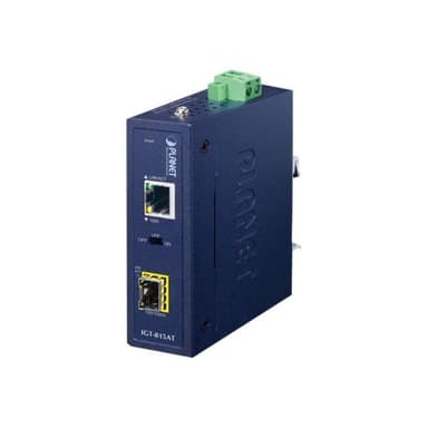 PLANET TECHNOLOGY Planet IP30 Compact size Industrial 100/1000Base-X SFP to BASE-T - Converter - Kup