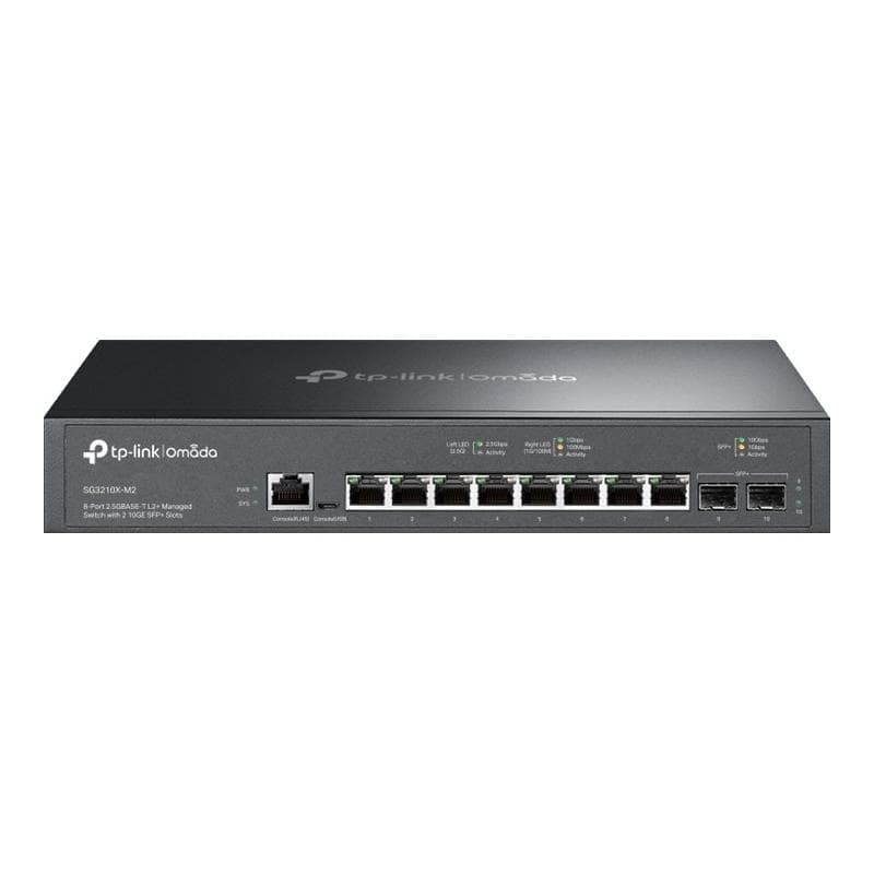 TP-LINK Omada 8-Port 2.5GBASE-T L2+ Managed Switch with 2 10GE SFP+ Slots